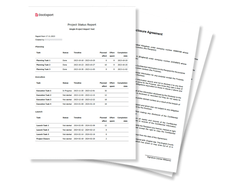 monday.com to PDF