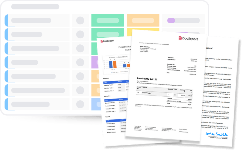 DocExport PDF Generator for monday.com